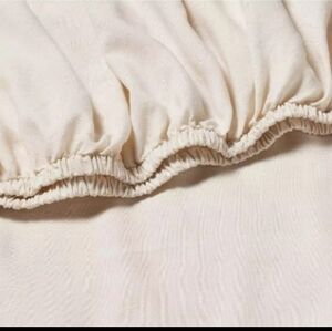 NEW CASALUNA Linen Blend Fitted Sheet King 78" X 80" x 16" up to 18 in deep New